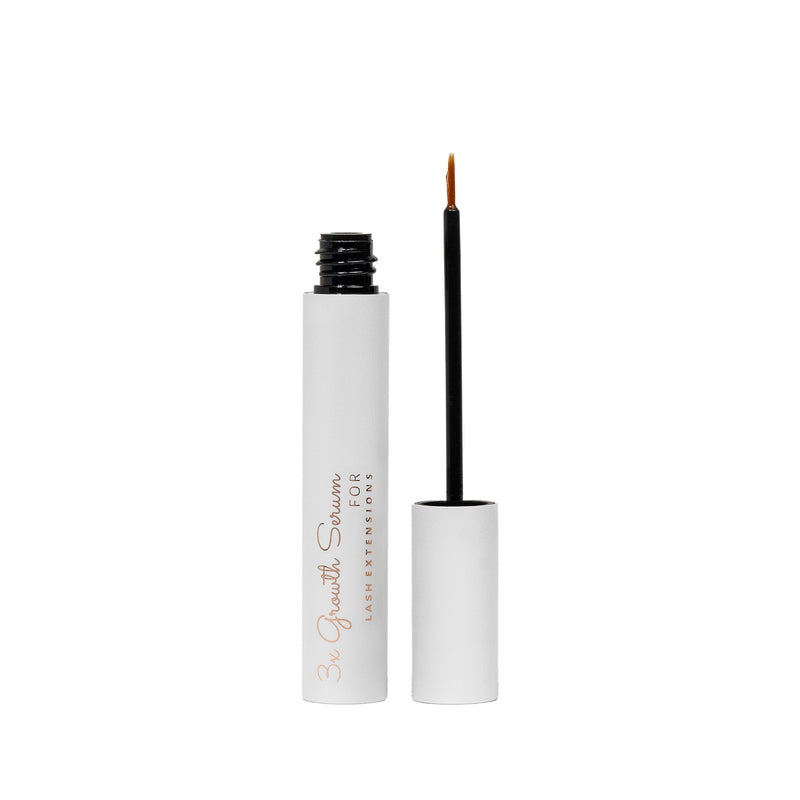 Serum for lash and Brow showing Bottle and Applicator Brush