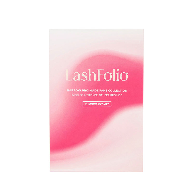 Pink Lashfolio Narrow Promade Fans 5D - 10D