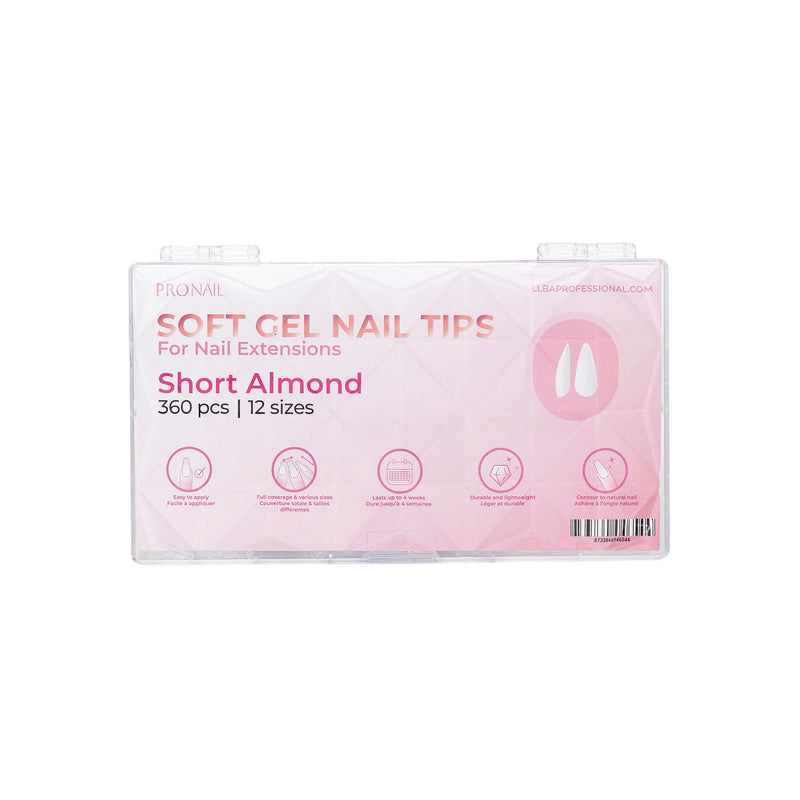 LLBA ProNail Soft Gel Tips - Almond