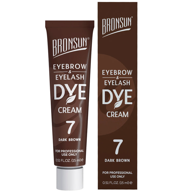 Bronsun Brow and Lash Cream Dye - Dark Brown 