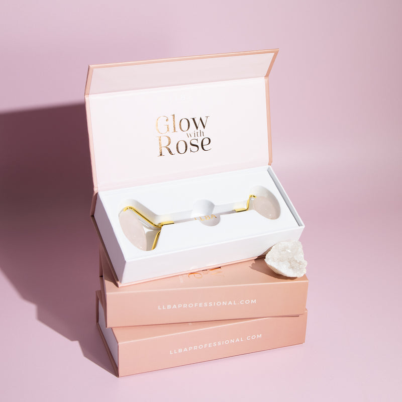 Glow with rose - Rose quartz facial roller