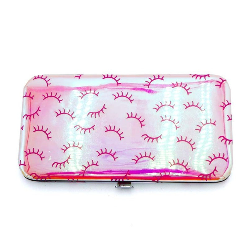 Magnetic tweezer case (pink pearl with blink)